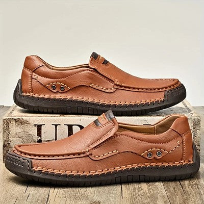 Men'S Solid Color Loafers, Soft Bottom And Surface, Casual Breathable