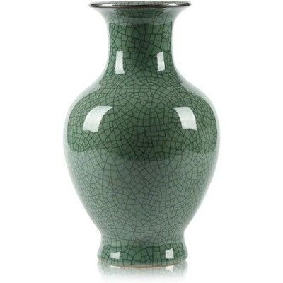 Chinese Ceramic Art Handmade Antique Ice Crack Glaze Vases Big China P