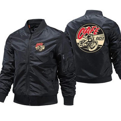 Cafe Racer Motorcycle  Jacket Men's  Sale Warm Fashion Outwear Brand C