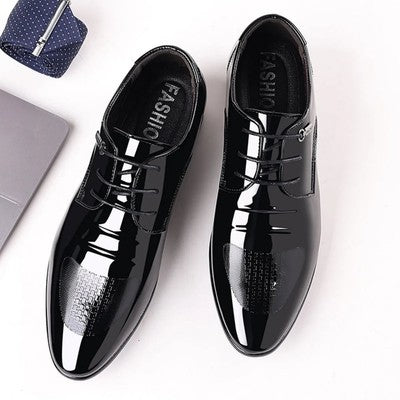 Men's Casual Dress Shoes Mesh Pattern Derby Shoe Classic Lace-up Point