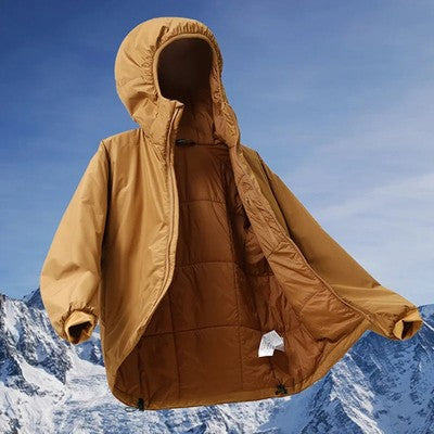 Top Mens Plus Size Hooded Coat Winter Outdoor Harajuku Waterproof Warm