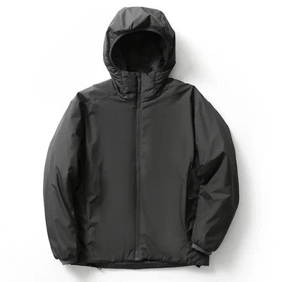 Top Mens Plus Size Hooded Coat Winter Outdoor Harajuku Waterproof Warm