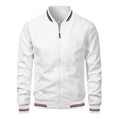 Spring Summer  Jacket Men'S Black Casual Slim Fit Baseball Men'S Jacke