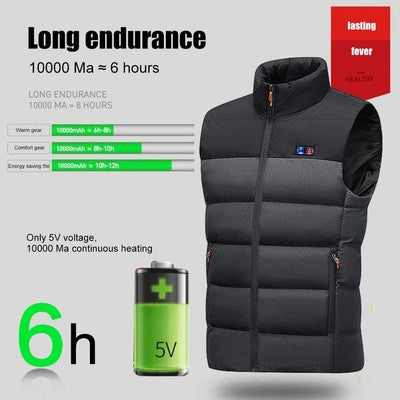 11 Places Zones Heated Vest Men Women Usb Heated Jacket Electric Heati