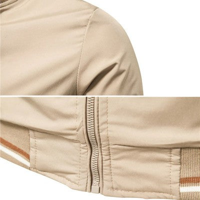 Spring Summer  Jacket Men'S Black Casual Slim Fit Baseball Men'S Jacke