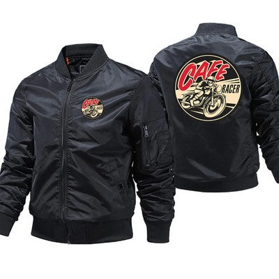 Cafe Racer Motorcycle  Jacket Men'S Warm Fashion Outwear Brand Coa
