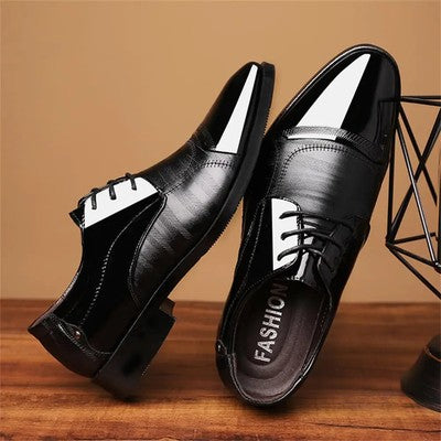 Men'S Classic Business Oxford Dress Shoes - Patent Leather Formal Shoes For Work & Special Occasions