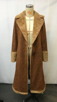 2025 Women Denim Western Coat Retro Sherpa Lined Winter Warm Ranch Sty