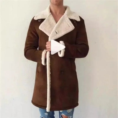 2025 New Men's Clothing Fashion Loose Men's Jackets Winter Polar Fleec