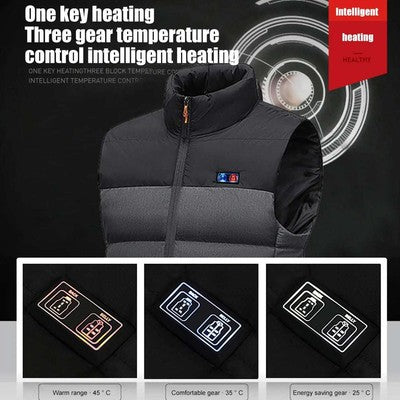 11 Places Zones Heated Vest Men Women Usb Heated Jacket Electric Heati