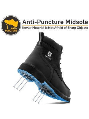 SUADEX Steel Toe Boots for Men Women Waterproof Indestructible Work Sa