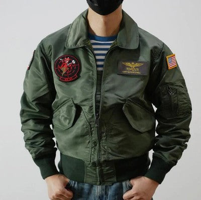 Jacket Pilot Coat Spring Men'S Cwu-45P/36P Nylon Us Military Green