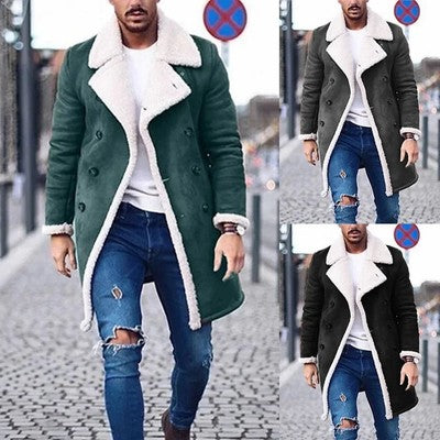 2025 New Men's Clothing Fashion Loose Men's Jackets Winter Polar Fleec