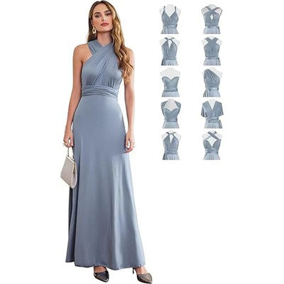 2 Colors Infinity Dress Convertible Bridesmaid Dresses For Women Multi