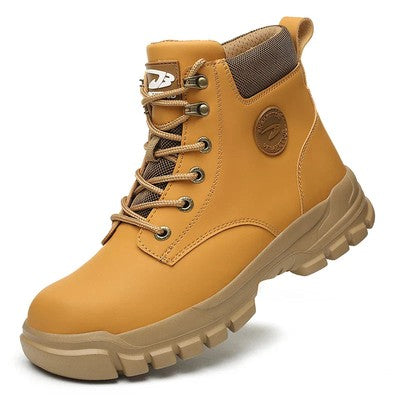 Men Safety Shoes Protective Sneakers Steel Toe Cap Anti-smash Work Sho