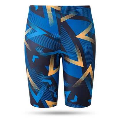 YUKE Men Swimming Trunks Shorts Long to Knee Competitive Swim Training Swimsu image 5