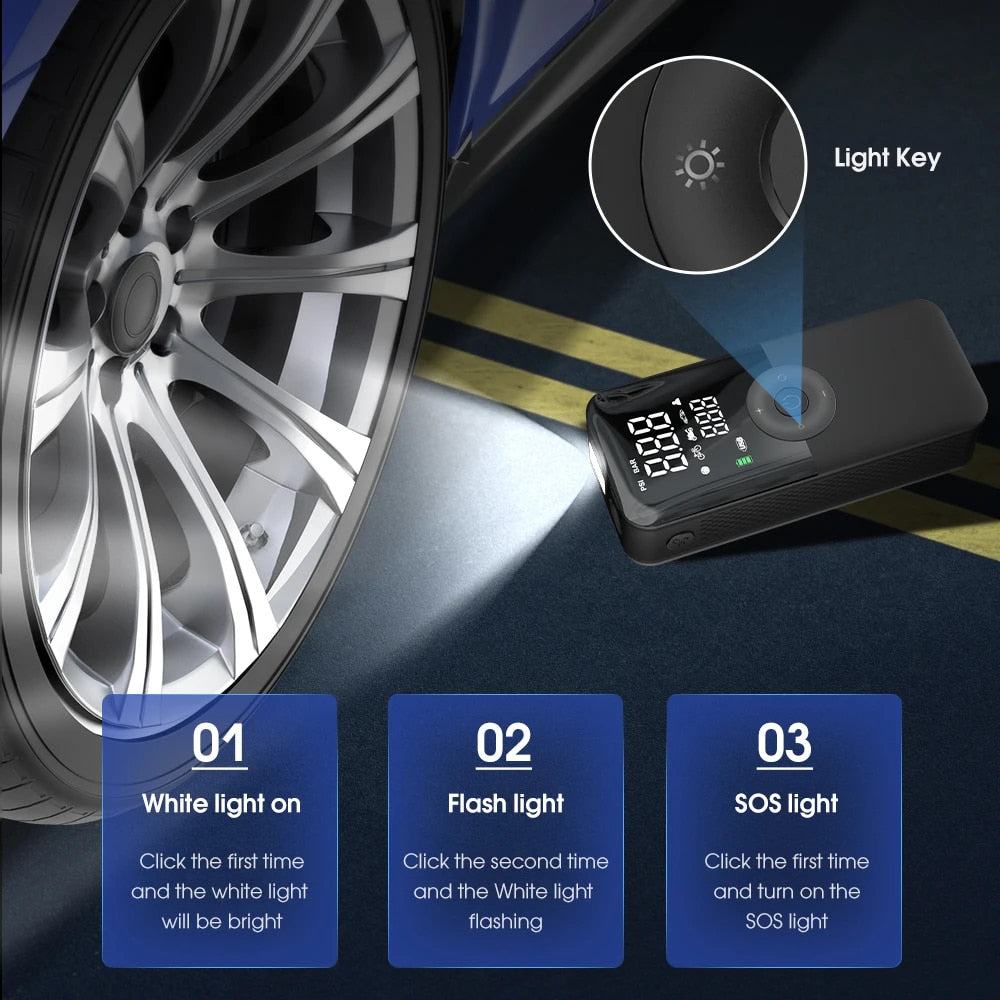 Wireless Tire Air Injector 12V Automobile Automatic Pump Portable Electric Air image 3