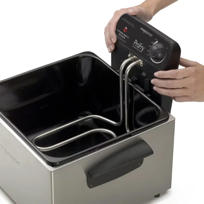Stainless Steel Dual Basket Pro Fry™ Immersion Element Deep Fryer 05466 image 4