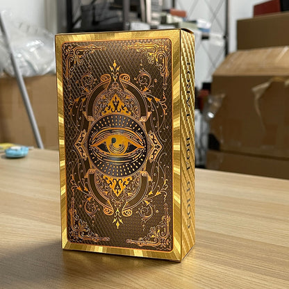 Golden Tarot 12x7cm English Deck Classic for Beginners with Color Paper Guide B image 0
