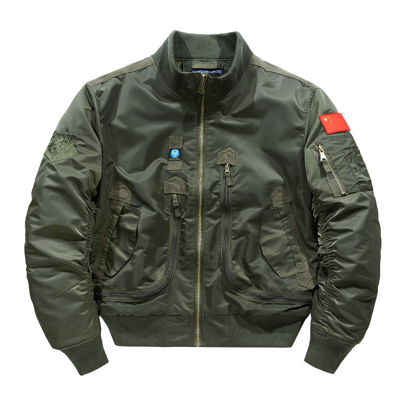 Aviator Jacket Winter Men Waterproof Fleecing Coat Outdoor Military Multi-Pocke image 6