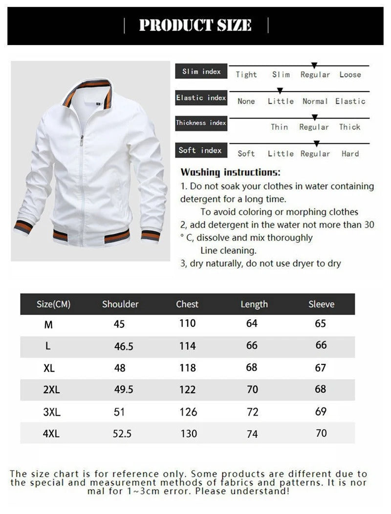 Men's Casual Four Seasons Windproof Waterproof Aviator Jacket Outdoor Sports St image 7