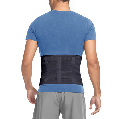MANIFIQUE Waist Trainer Men Back Support Belt Breathable Mesh Design Slimming B image 5