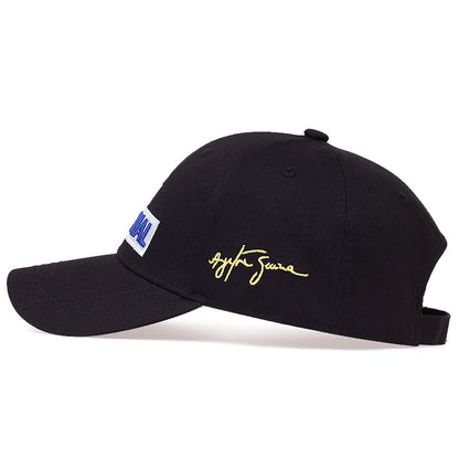 Baseball Cap New Ayrton Senna Racer Fashion Embroidered Hat Outdoor Sun Protect image 2