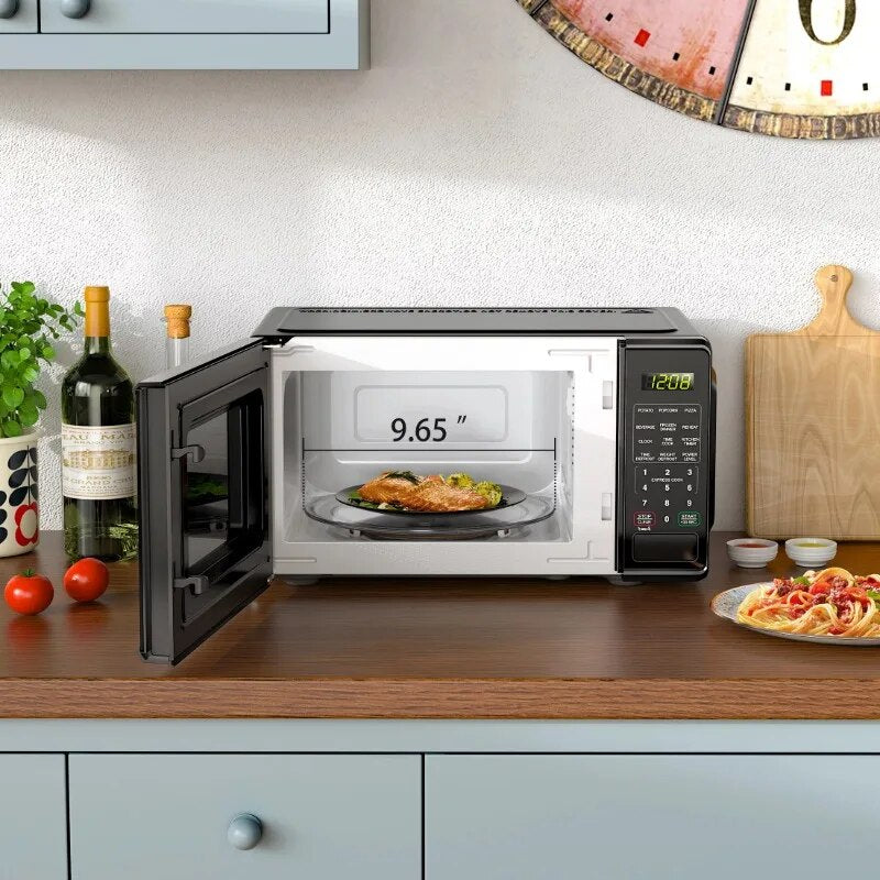 Mainstays 0.7 cu. ft. Countertop Microwave Oven, 700 Watts, Black image 3