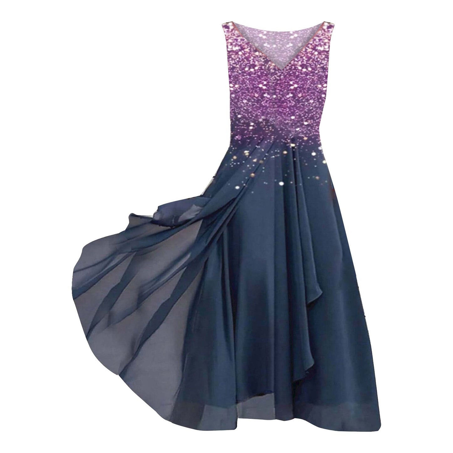 Women Dresses For Wedding Guest V Neck Irregular Hem Long Dresses Evening Par