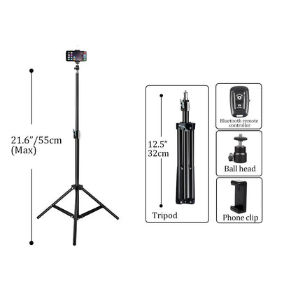 37/68/100/150/200CM Selfie Light Tripod 1/4 Screw Head Photography Portable Sta image 5