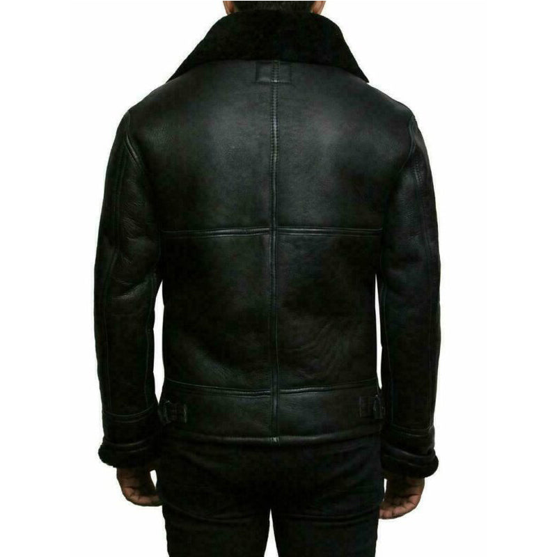 Men Plush Jacket Integrated Fur Comfortable Thickening Warm Long Sleeved Solid  image 5