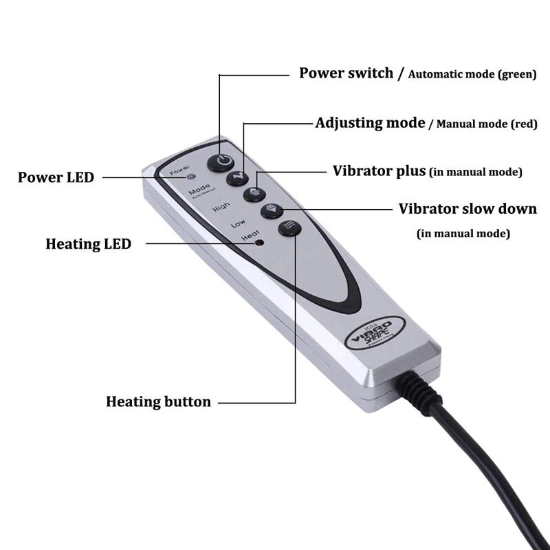 Waist Vibrating Massager, Electric Body Slimming Massager Belt Muscle Burning F image 4