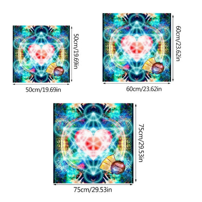 Metatron Heart Astrologys Altars Cloth Tarot Tablecloth Divinations Cards Table image 5