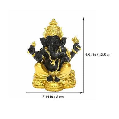 1pc Ganpati Elephant Statue Hindu Elephant God Statue Lord Ganesha Figurine Ele image 4