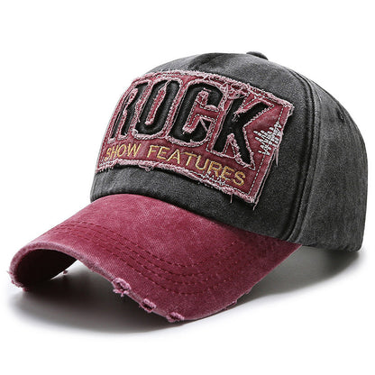 Korean Version Of The New Washed Letter Spring And Autumn Cap Men's And Women's image 1
