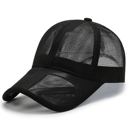 Summer Men Hat Openwork Brim Breathable Mesh Cap Outdoor Sports Sunscreen Baseb image 5