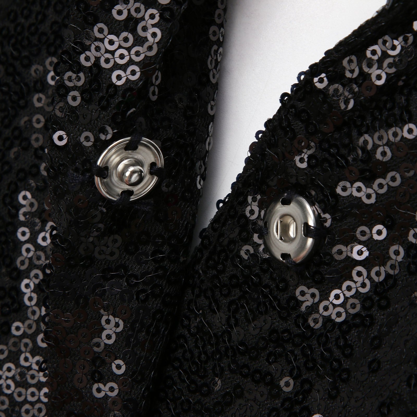 New Glitter Sequins Blazer Suits Women's 2-Piece Set Autumn Notch Lapel Slim Fi image 4