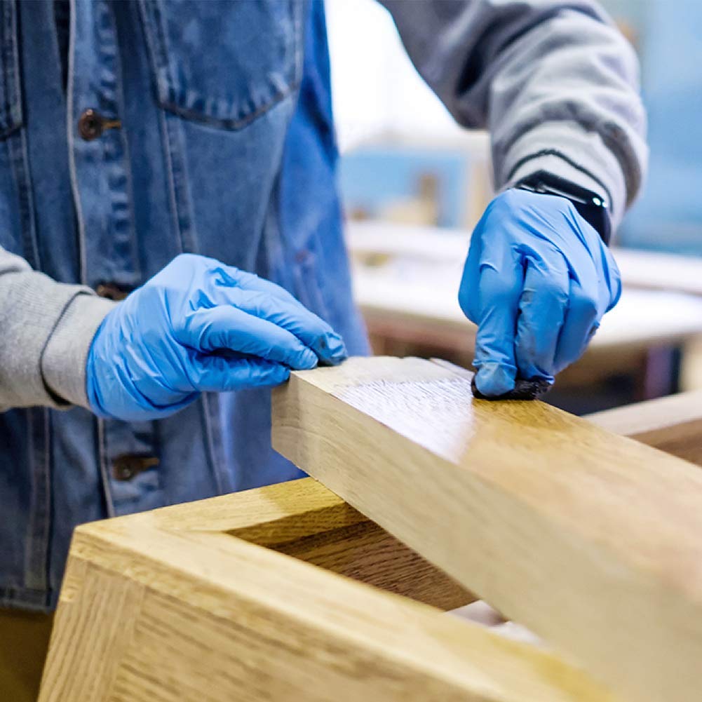 Disposable Vinyl Exam Gloves, 4 Mil-Thick -Latex Free Powder Free, Food Safe, C image 5