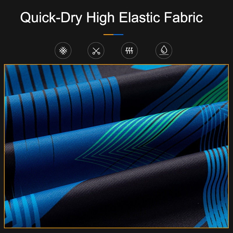 YUKE Men's Swimming Trunks Shorts Long to Knee Competitive Swim Training Swimsu image 7