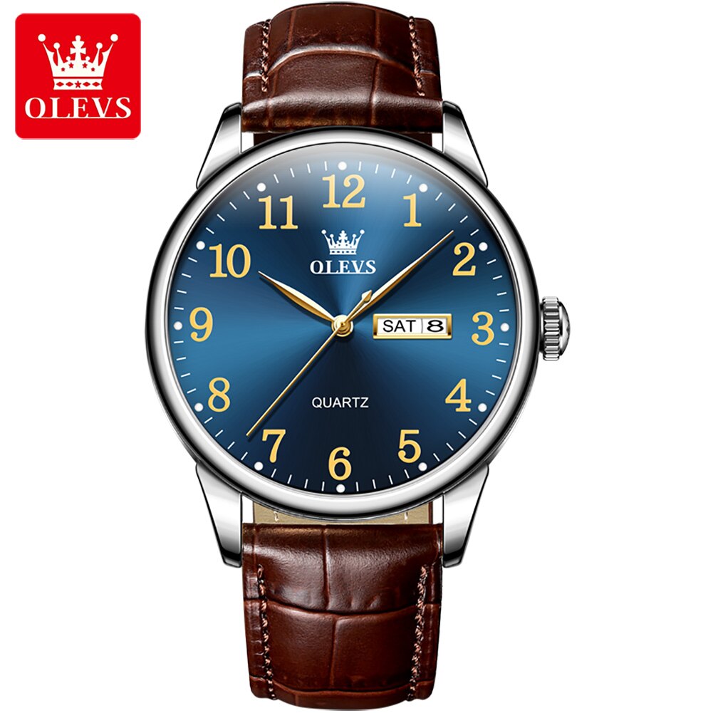 OLEVS New Fashion Watch For Men Top Brand Luxury Sport Waterproof Simple Ultra- image 2