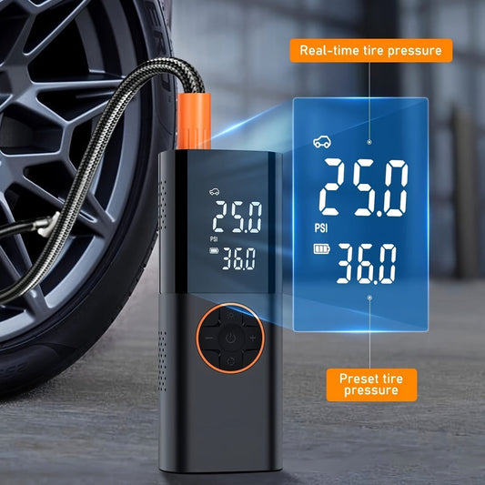 Tire Inflator Portable Air Compressor, 2X Fast Cordless Air Pump 7800mAh Batter