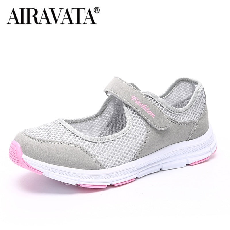 Women Casual Shoes Mesh Breathable Sneakers Fashion Flat Loafers Size 35-42 image 7
