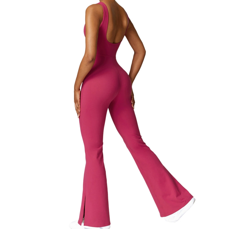 Women'seamless Yoga Jumpsuits Sports Fitness Backless Running Jumpsuits Training image 1