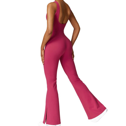 Women'seamless Yoga Jumpsuits Sports Fitness Backless Running Jumpsuits Training image 1