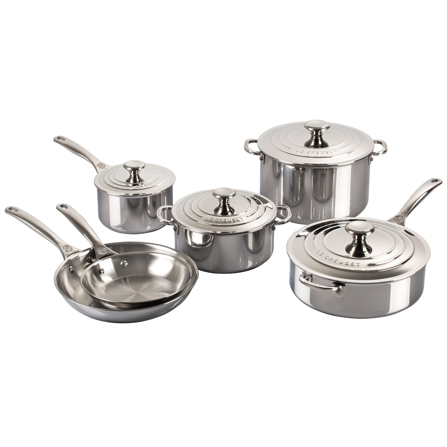 Le Creuset 10-piece Stainless Steel Cookware Set image 0