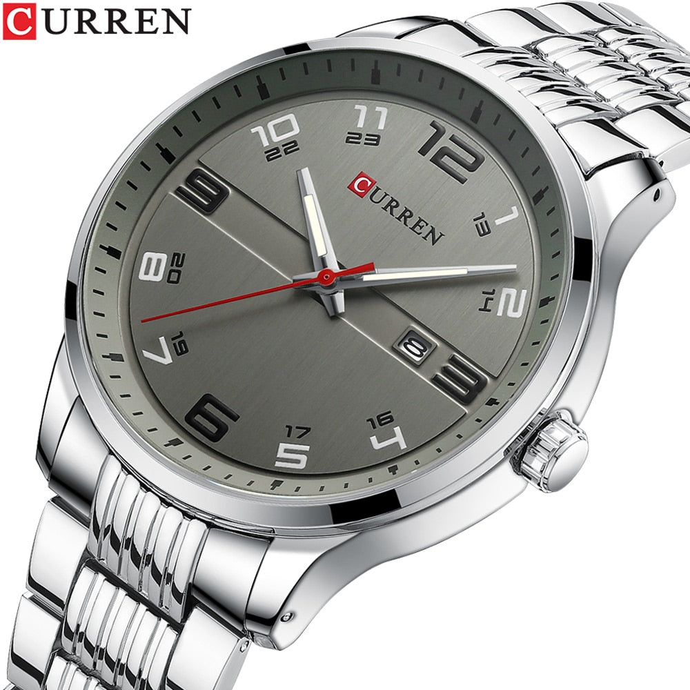 CURREN Business Men Luxury Watches Stainless Steel Quartz Wrsitwatches Male Aut image 8