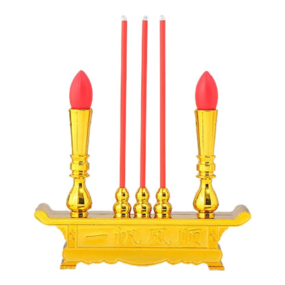 Buddhist Altar Electric LED Candle Light Battery Powered Simulation Incense Bur image 2