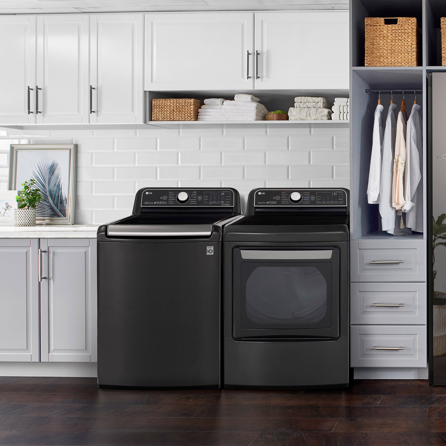 LG 5.5 cu. ft. Top Load Washer with Allergiene Cycle and 7.3 cu. ft. ELECTRIC D image 7