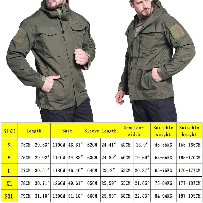 Tactical Jackets Clothes Windbreaker Field Jacket Men's Outdoor Waterproof Fligh image 3