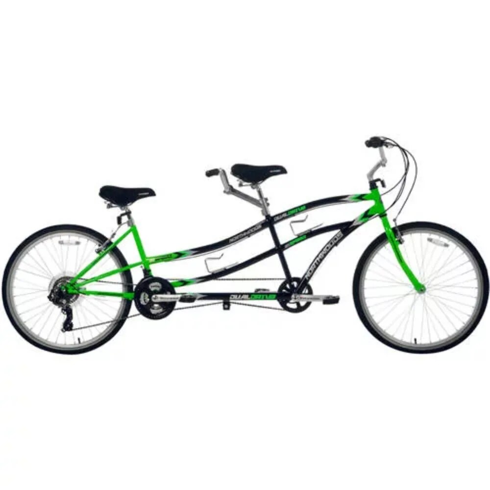 Kent Bicycles 26 In. North Woods 21-Speed Dual Drive Tandem Adult's Bike, Green image 2